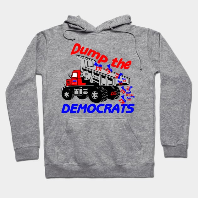 Dump the Democrats Hoodie by Mockingbird Originals